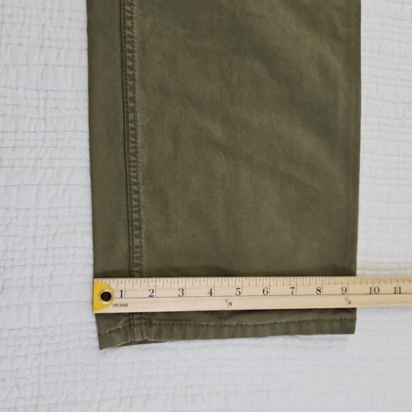 Blue Mountain Canvas Relaxed Fit 5 Pocket Pants Army Green Straight Leg EUC - Picture 7 of 14